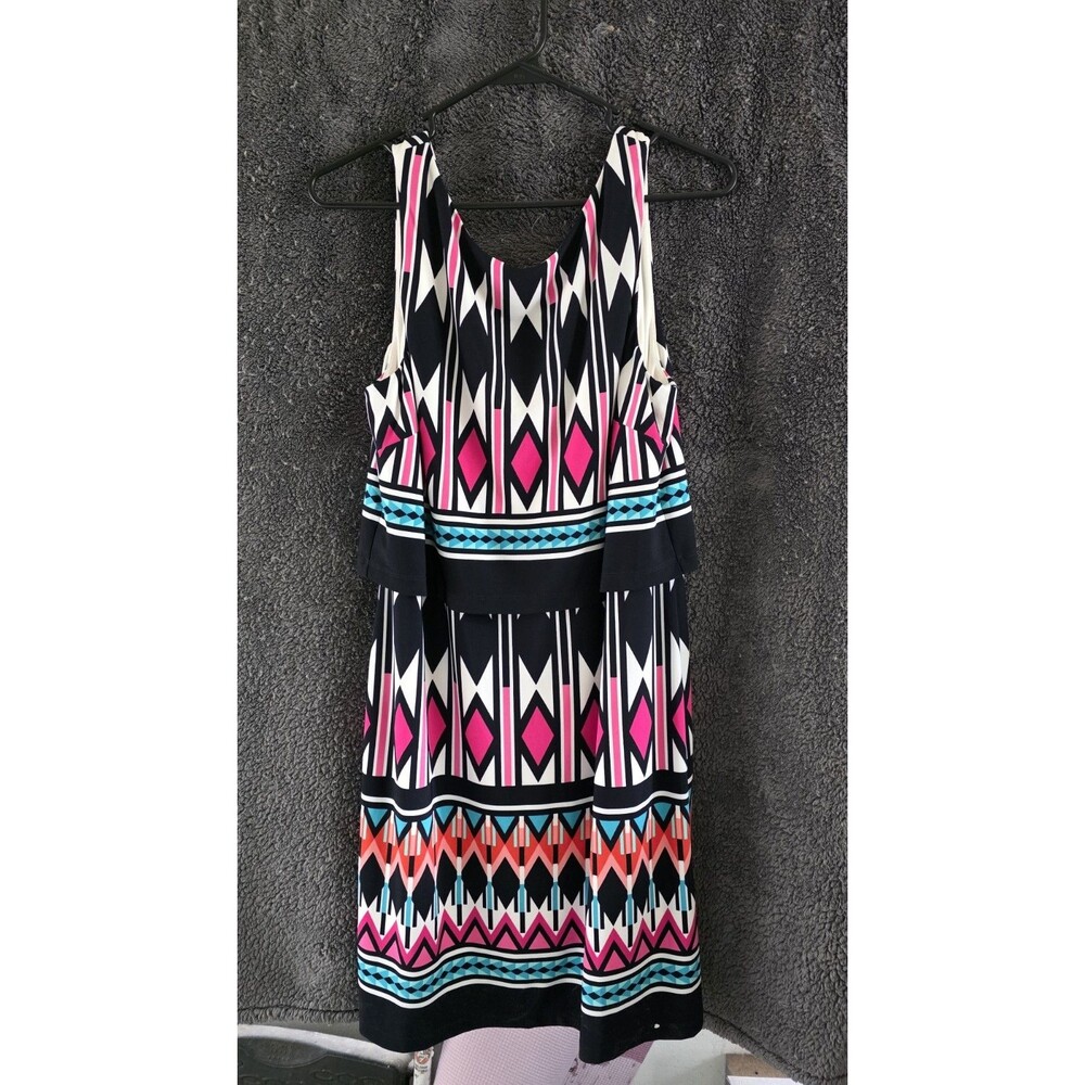 Eliza J Size 12 Geometric Sleeveless Dress NWOT MSRP $168